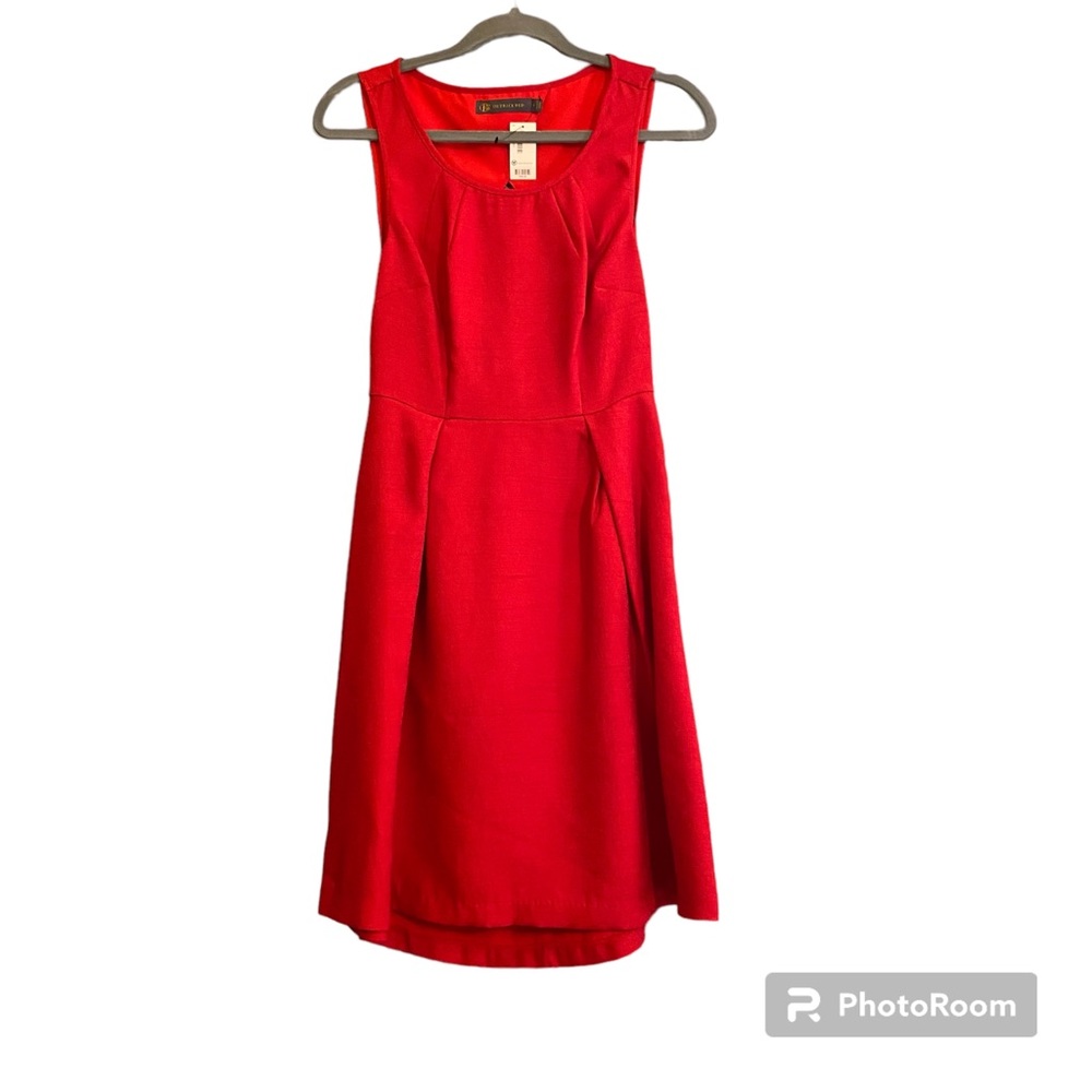 NWT Limited Outback Red Fit and Flare Cut out Back Sleeveless Dress Sz 2
